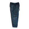 Pantalon Ample Tie-Dye « Forêt Mystique » Bleu Pétrole & Noir