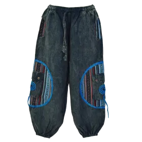 Pantalon Bouffant Tie-Dye « Spirale Sauvage » - Coton Délavé