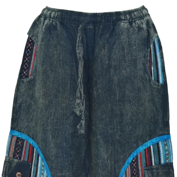 Pantalon Bouffant Tie-Dye « Spirale Sauvage » - Coton Délavé