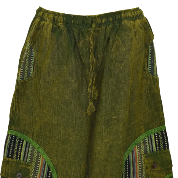 Pantalon Bouffant Tie-Dye « Spirale Sauvage » - Coton Délavé
