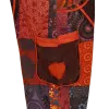 Pantalon Bouffant Femme Coton Jersey Délavé « Mosaïque Rouge »