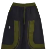 Sarouel Mixte Coton Artisanal Deux Tons « Tao Zen » Noir & Kaki