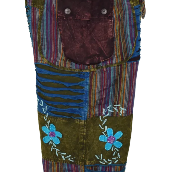 Pantalon Bouffant Femme Coton Délavé « Flore Bohème »