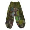 Pantalon Bouffant Unisexe Coton Épais Délavé « Himalaya Cargo » Vert Olive