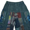 Pantalon Bouffant Unisexe Coton Épais Délavé « Himalaya Cargo » Bleu Pétrole
