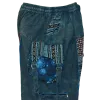 Pantalon Bouffant Unisexe Coton Épais Délavé « Himalaya Cargo » Bleu Pétrole