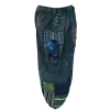 Pantalon Bouffant Unisexe Coton Épais Délavé « Himalaya Cargo » Bleu Pétrole
