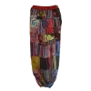 Pantalon Bouffant Unisexe Coton Épais Patchwork Népal Bordeaux