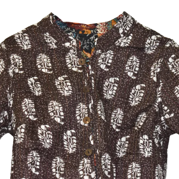 Veste Réversible Femme en Coton Matelassé