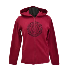 Veste Sweat Polaire Femme à Capuche « Mandala Sacré »