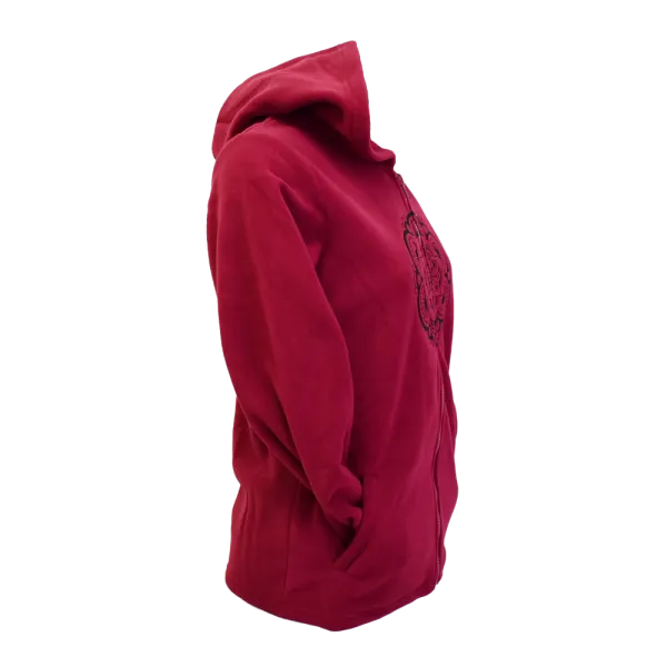Veste Sweat Polaire Femme à Capuche « Mandala Sacré »