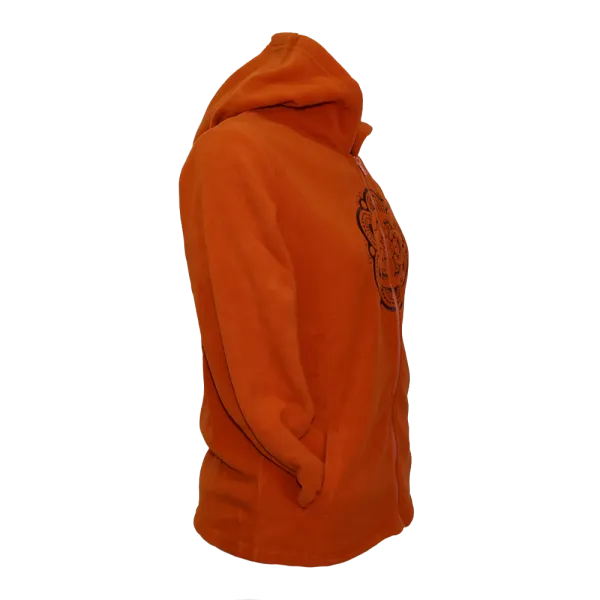 Veste Sweat Polaire Femme à Capuche « Mandala Sacré »