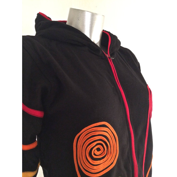 Veste Kadali maille jersey avec spirales et polaire