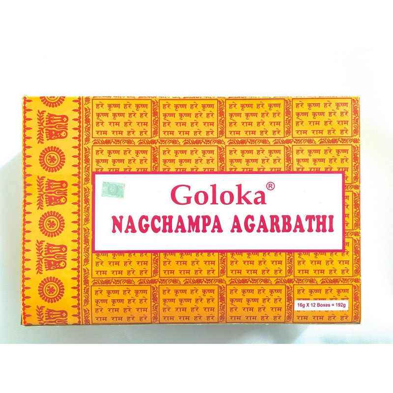 192g Goloka Nag Champa Encens 12 X 16g Encens Jaune Arôme Sauver 